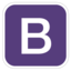 Bootstrap (Framework) logo.